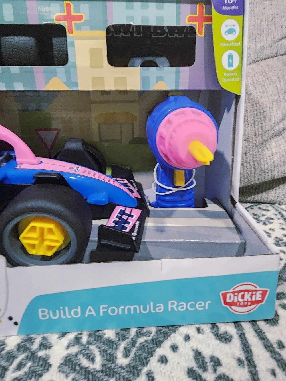 Build-A-Formula Racer Toy - BWT Blue & Pink